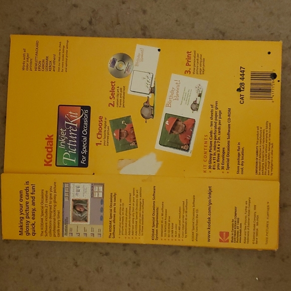 Kodak Inkjet Picture Kit 30 Printable Photo Sheets with Envelopes - Picture 2 of 3